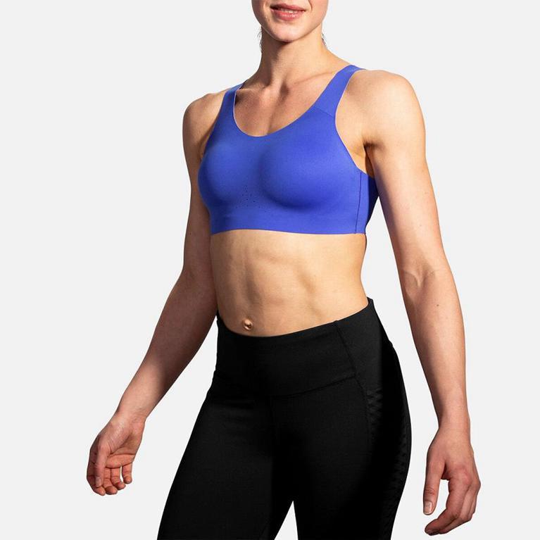 Brooks Women's DARE SCOOPBACK RUN Sports Bras - Blue - Canada (CNRZI-3291)